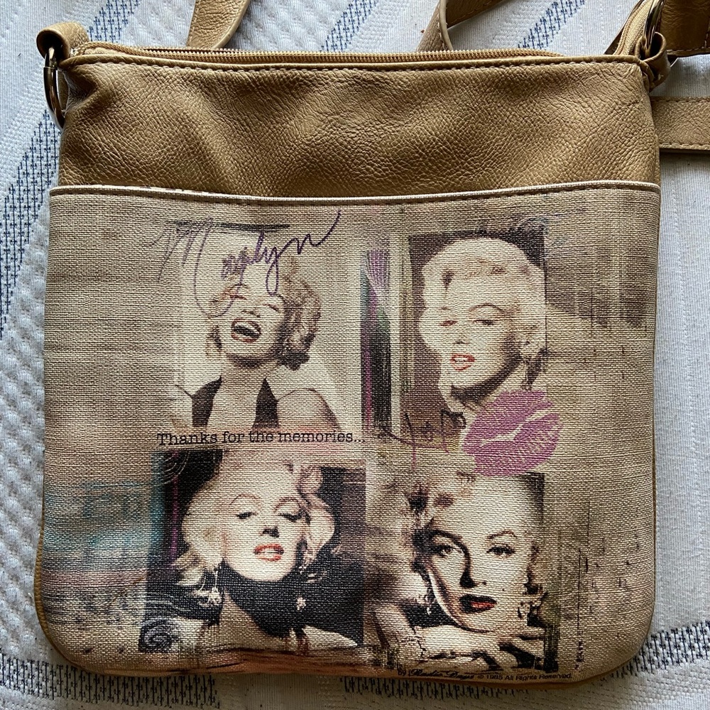 Marilyn Monroe crossbody purse - radio days brand - cheetah lined